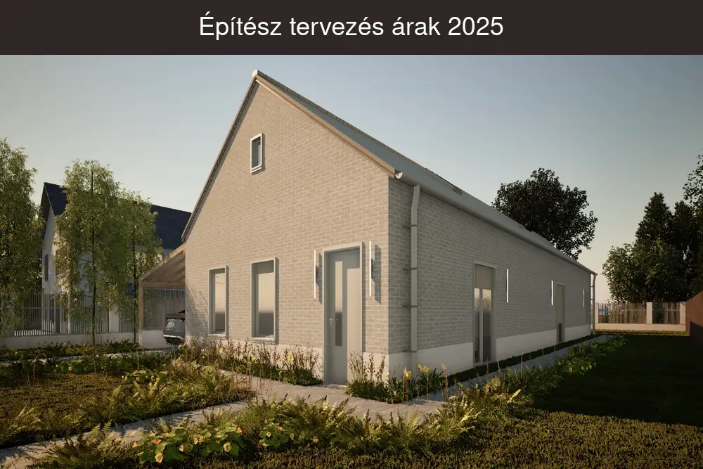 Építész tervezés árak 2025