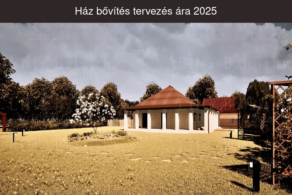 Ház bővítés tervezés ára 2025