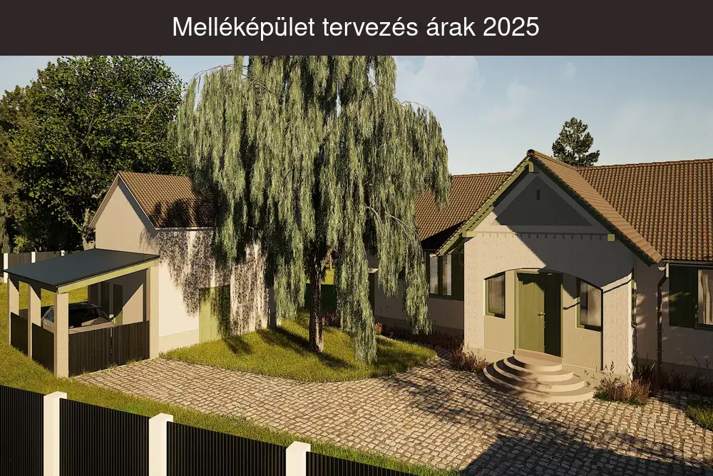 Melléképület tervezés árak 2025