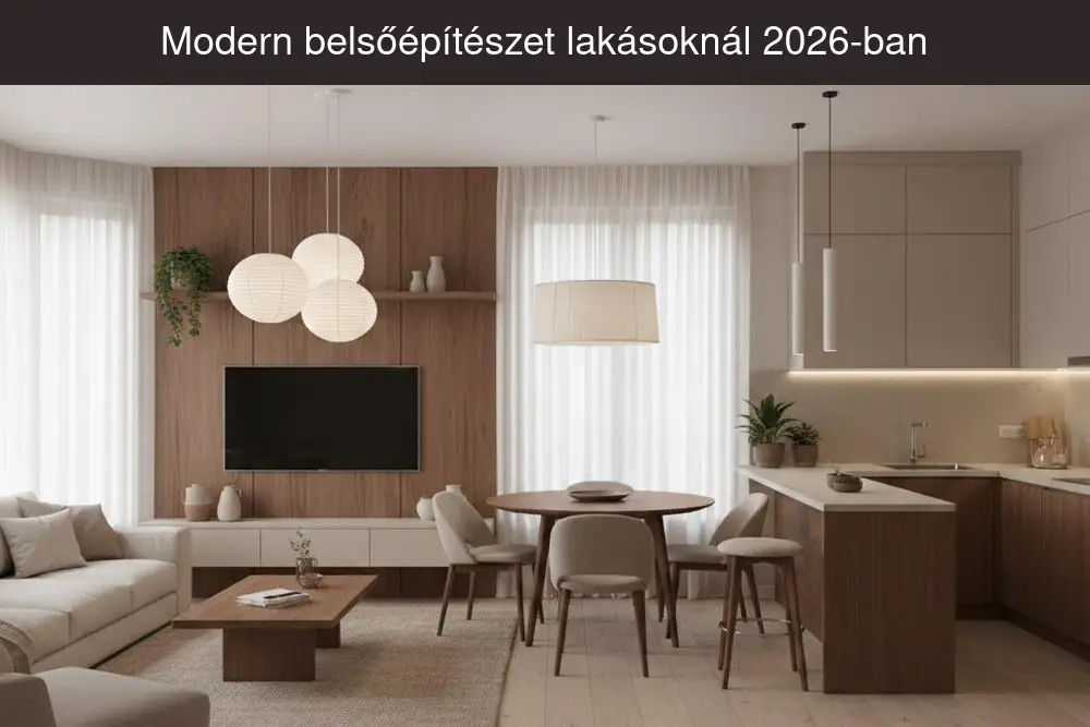 Modern belsőépítészet lakásoknál 2026-ban