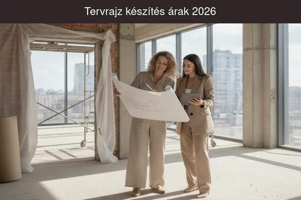 Tervrajz készítés árak 2026 – mennyibe kerül egy építészeti tervrajz